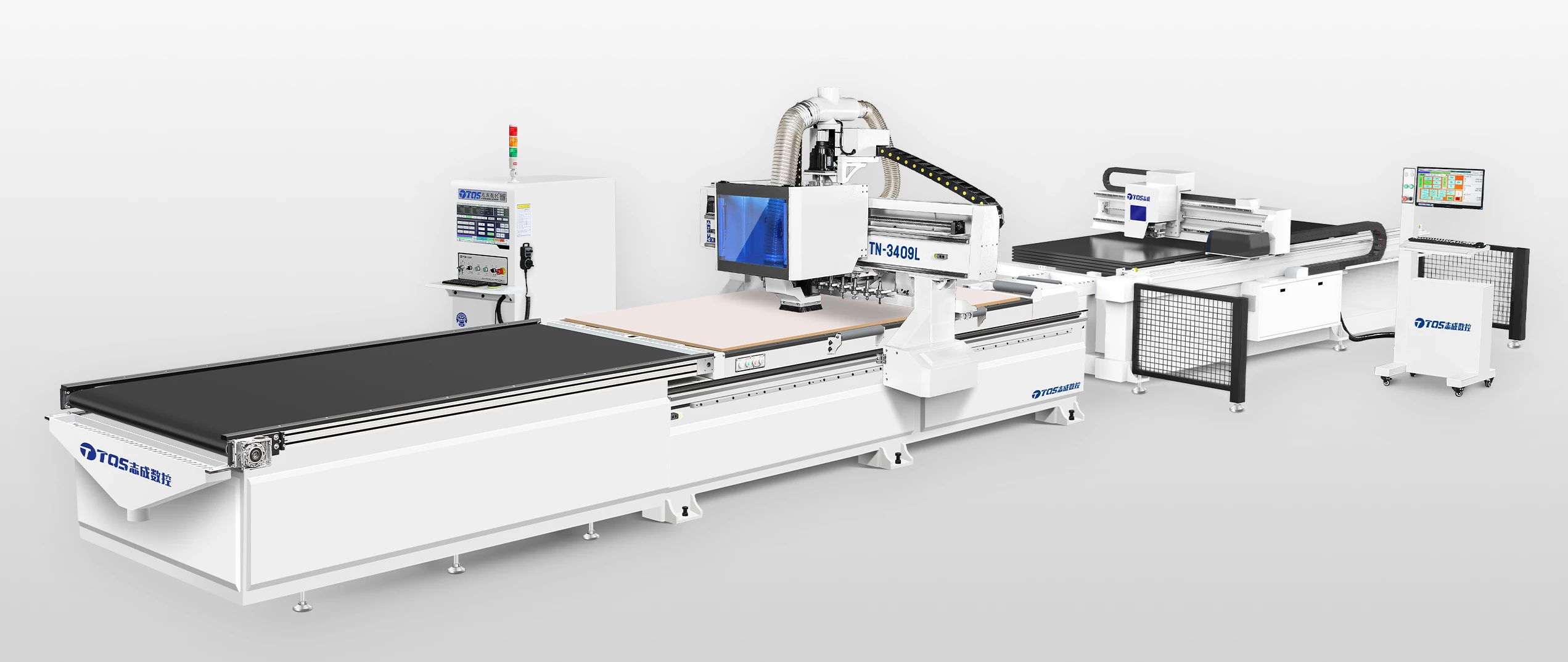 CNC kesim ve etiketleme üretim hattı